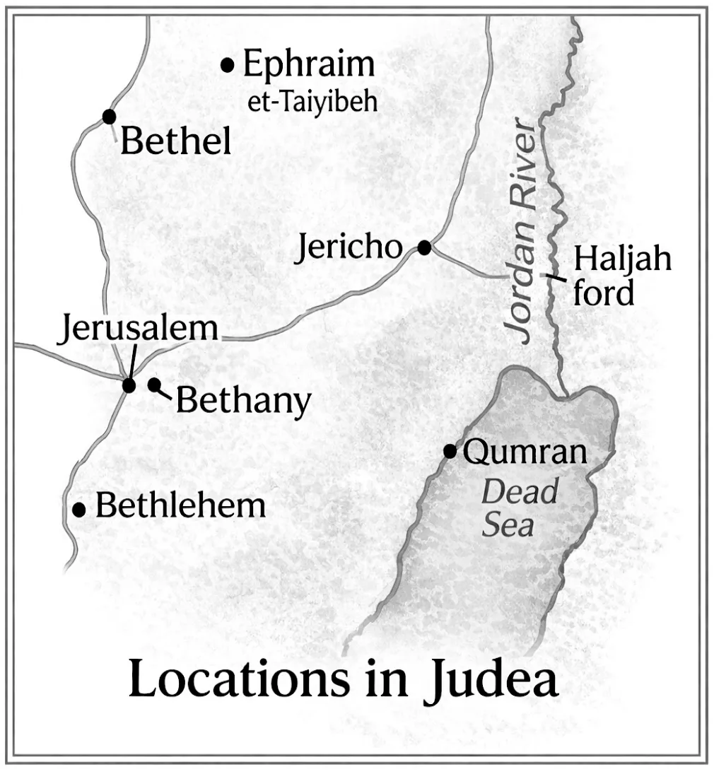 Locations of Judea