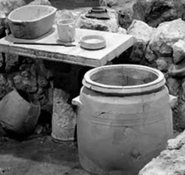 A large stone water jar discovered in Israel