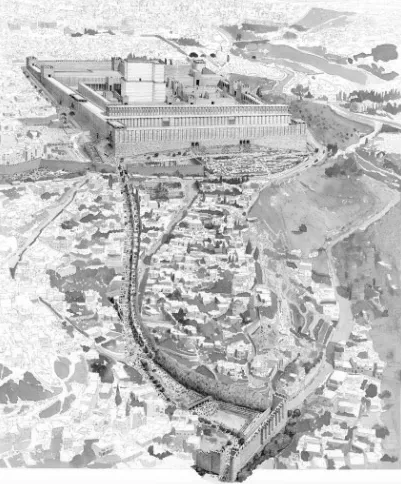 Artist’s impression of the Pool of Siloam