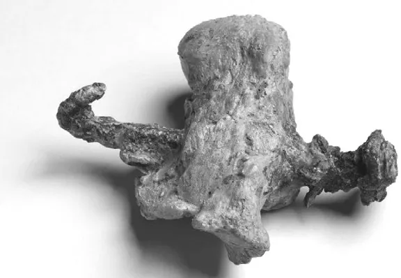 Heel bone and nail from the ossuary of Yehohanan, discovered in Jerusalem in 1968